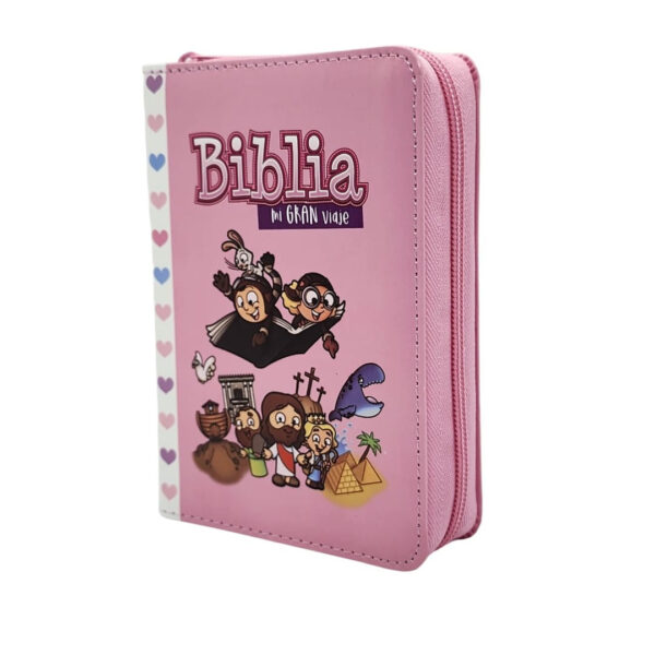 Biblia Mi Gran Viaje Reina Valera 1960 Rosada Cierre - Image 2