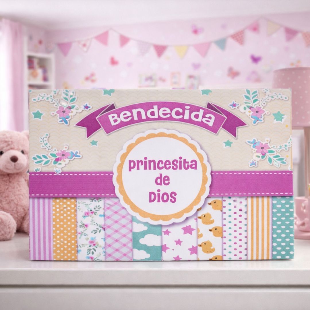 Cuadro de madera – “Bendecida, Princesita de Dios”