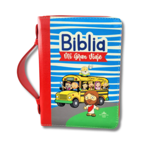Biblia mi gran viaje para niños – Reina Valera – cierre con manija